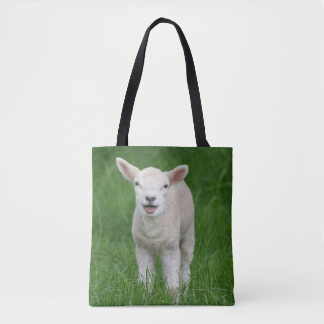 Bolso De Tela Cutest Baby Animals | Lil Lamb (Anverso)
