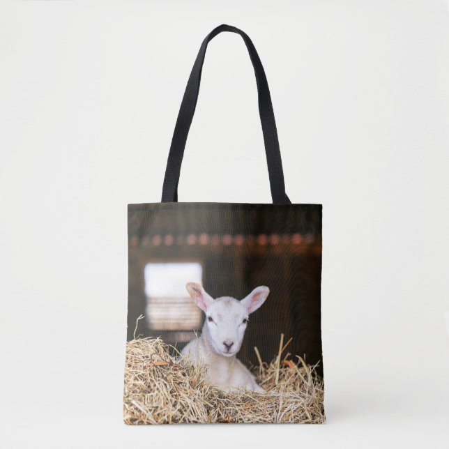 Bolso De Tela Cutest Baby Animals | Newborn Lamb (Anverso)