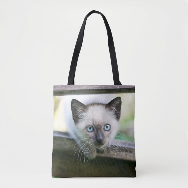 Bolso De Tela Cutest Baby Animals | Siamese Kitten (Anverso)
