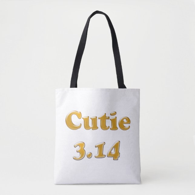 Bolso De Tela Cutie 3.14 Pi Day (Anverso)