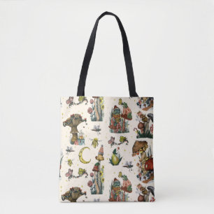 Bolso De Tela Cuto Cottagecore Merry Christmas Mushroom Amante a