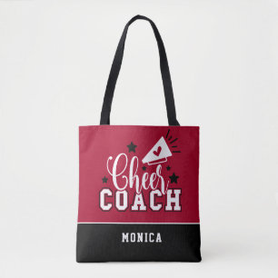Bolso De Tela Cuto entrenador personalizado rojo y negro