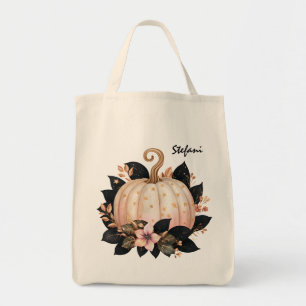 Bolso De Tela Cuto retro Rubor Pink Pumpkin personalizado