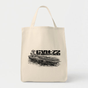 Bolso De Tela CVN-72 Abraham Lincoln Grocery Tote Bag
