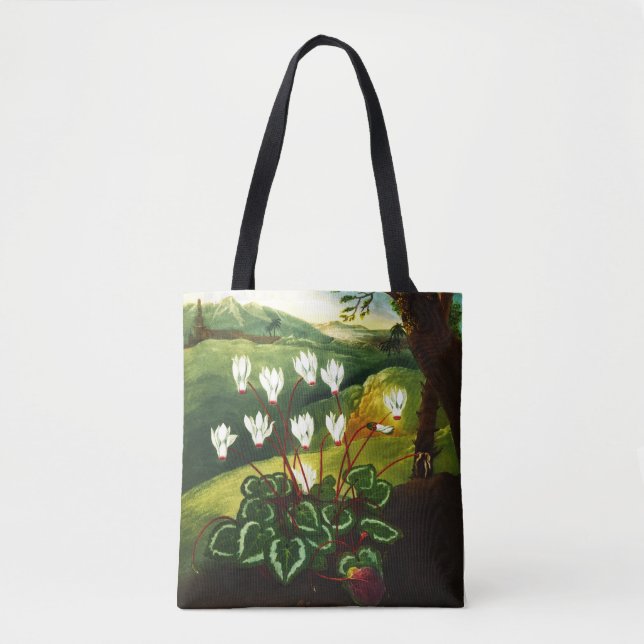 Bolso De Tela Cyclamen persa (Anverso)