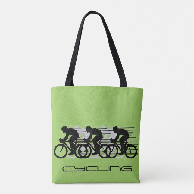 Bolso De Tela Cycling Design Tote Bag (Reverso)