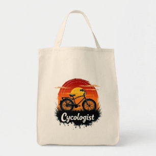 Bolso De Tela Cycologist Bike Adventure: Tee gráfico atardecer