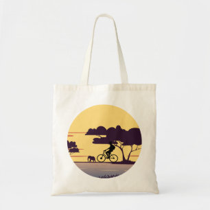 Bolso De Tela Cycologist-Safari tour en bicicleta con Elefante a