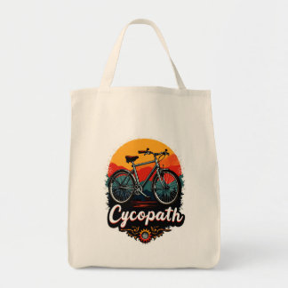 Bolso De Tela Cycopath: Bicicleta energética y gráfico de puesta