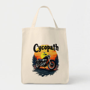 Bolso De Tela Cycopath Greatest Biker Tee con gráfico de puesta 