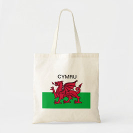 Bolso De Tela Cymru, el dragón rojo de la Copa Mundial de Bander