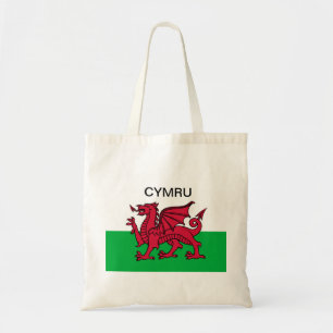 Bolso De Tela Cymru, el dragón rojo de la Copa Mundial de Bander