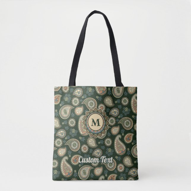 Bolso De Tela Cypress Paisley Pattern Tote Bag (Anverso)