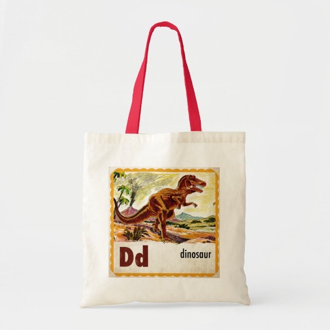 Bolso De Tela D es para Dinosaur (Frente)