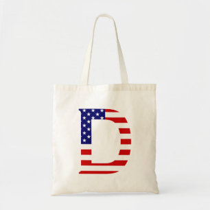 Bolso De Tela D Monograma sobrepuesto en bandera de EE.UU. btcnt