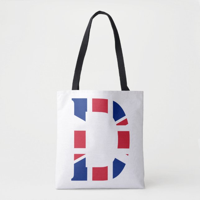 Bolso De Tela D Monograma sobrepuesto en la posición de bandera  (Anverso)