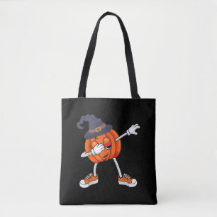 Bolso De Tela Dabbing Pumpkin Vestido Gorra bruja Halloween rega