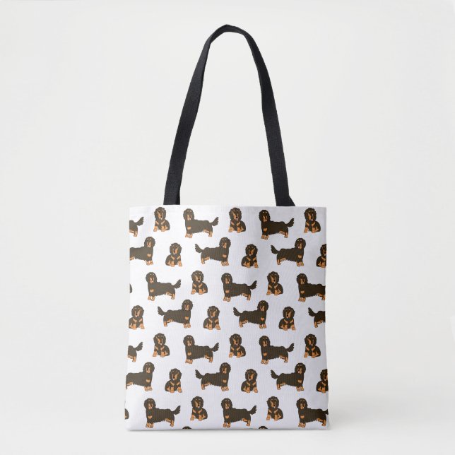 Bolso De Tela Dachshund (Anverso)
