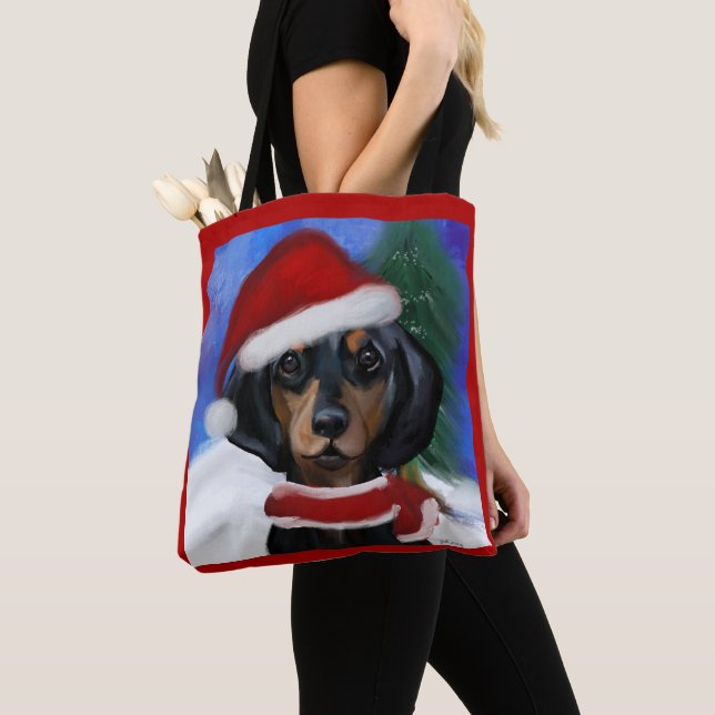 Bolso De Tela Dachshund (Detalle)