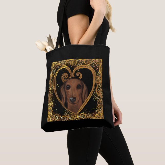 BOLSO DE TELA DACHSHUND   (Detalle)
