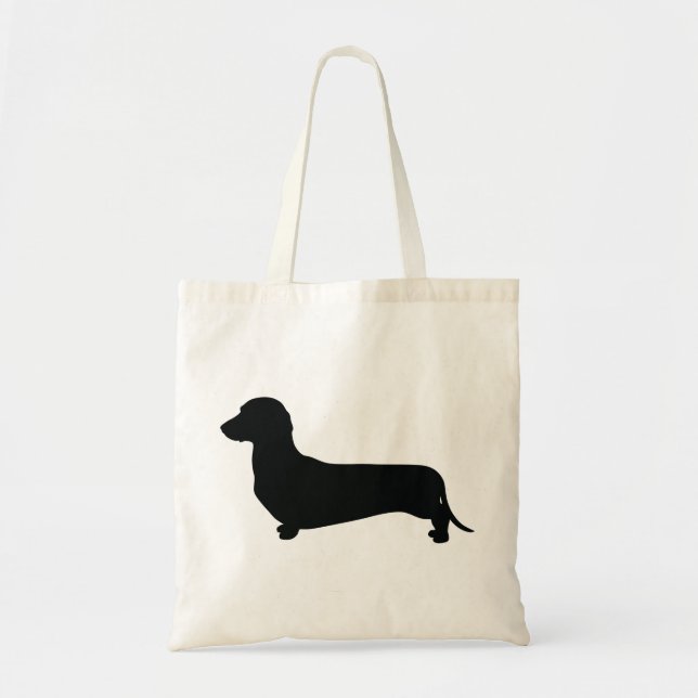 Bolso De Tela Dachshund básico (Frente)