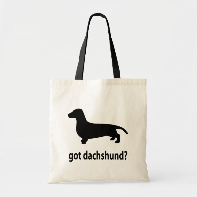 Bolso De Tela Dachshund conseguido (Frente)