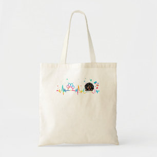 Bolso De Tela Dachshund Dachshund Perro Heartbeat Graciosos Perr