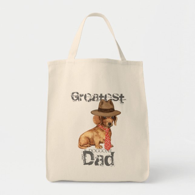 Bolso De Tela Dachshund Dad (Frente)
