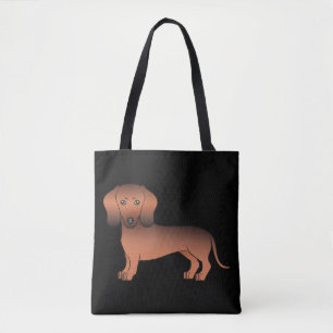 Bolso De Tela Dachshund de dibujos animados de pelo corto Sable 