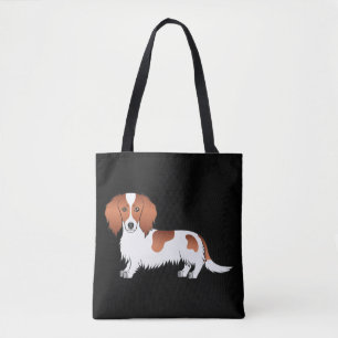 Bolso De Tela Dachshund de dibujos animados pelirrojo con patas