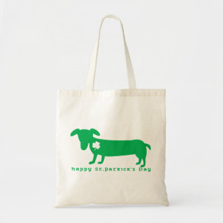 Bolso De Tela Dachshund del día de St Patrick feliz