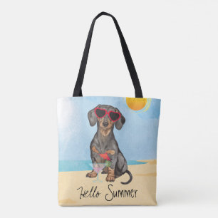 Bolso De Tela Dachshund del verano