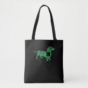 Bolso De Tela Dachshund Dog Shamrock St. Patrick's Day Saint Pad