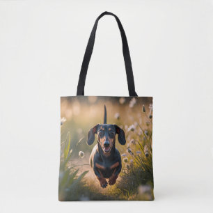 Bolso De Tela Dachshund Elegant Tote Bag