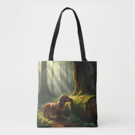 Bolso De Tela Dachshund Elegant Tote Bag