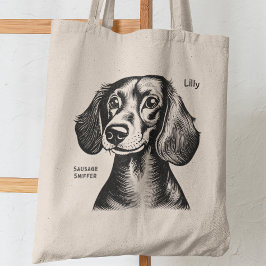 Bolso De Tela Dachshund Gift Para Los Propietarios De Teckel