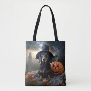 Bolso De Tela Dachshund Halloween Scary