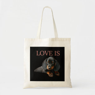 Bolso De Tela Dachshund Perro Mamá Papá Hombres Mujeres Niños Re