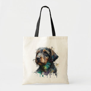 Bolso De Tela Dachshund Puppy Watercolor