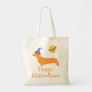 Bolso De Tela Dachshund regalo de Halloween Gracioso Perro Wiene