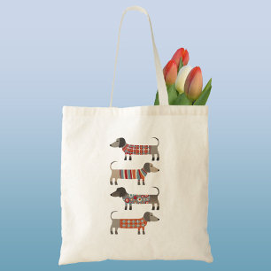 Bolso De Tela Dachshund Sausage Dog Art