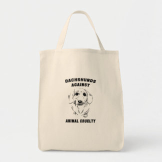 Bolso De Tela dachshunds contra la crueldad animal