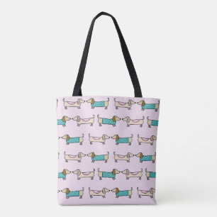 Bolso De Tela Dachshunds lindos
