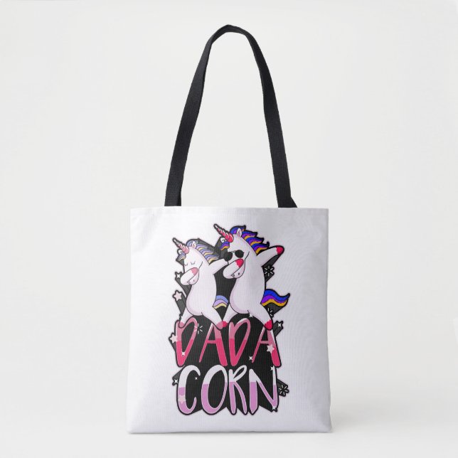 Bolso De Tela Dadacorn Unicorn (Anverso)
