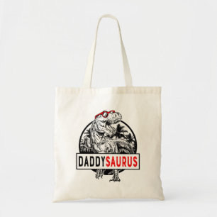 Bolso De Tela Daddysaurus Daddy Saurus T Rex Día del Padre 1WH1