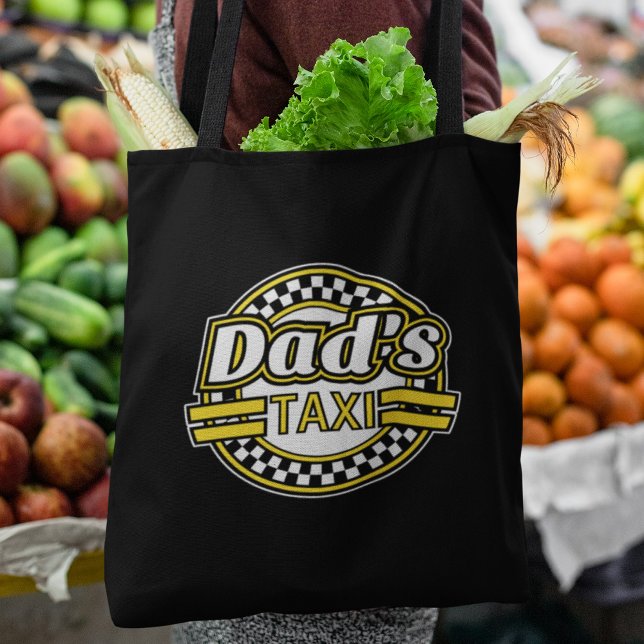 Bolso De Tela Dad's Taxi Sign (Subido por el creador)