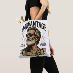 Bolso De Tela DADVANTAGE Aún Aprendiendo Aún Liderando Retro Pap