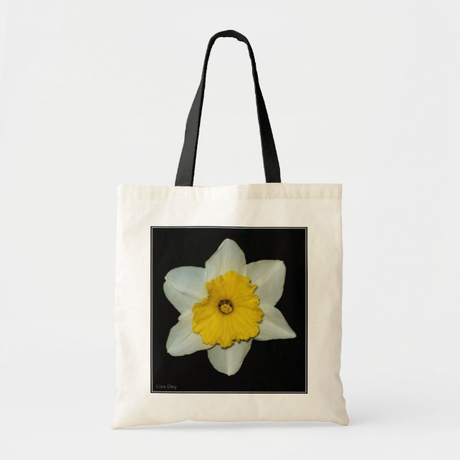 Bolso De Tela Daffodil Close-up Budget Canvas Tote Bag (Frente)