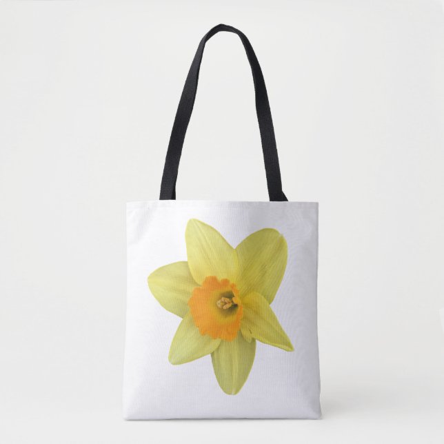 Bolso De Tela Daffodil de primavera amarilla (Anverso)