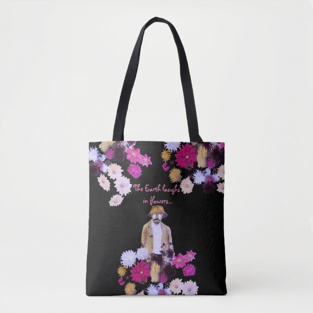 Bolso De Tela Dahlia Flower Gardener Floral Tote Bag (Anverso)